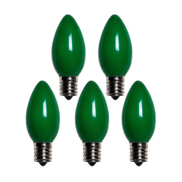 Holiday Bright Lights Holiday Bright Lights Incandescent C9 Green 25 ct Replacement Christmas Light Bulbs 0.08 ft., PK25 BU25C9-OGRA - main